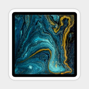 An amazing teal marble design, mug gift, apparel, t-shirts, hoodies, shirts Magnet