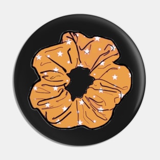 Orange star scrunchy Pin