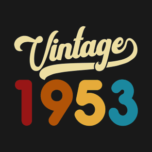 1953 Vintage Gift 67th Birthday Retro Style T-Shirt