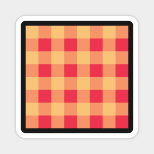 Orchard Plaid - Yellow and Red Magnet