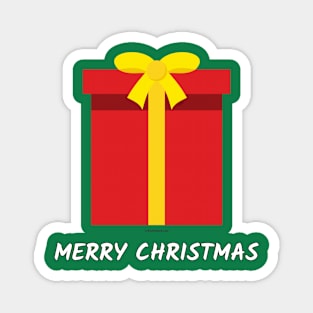 Red Gift - Merry Christmas Magnet