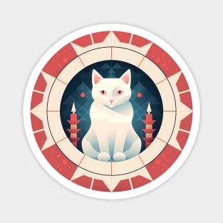 Turkish Van Cat Xmas Ornament, Love Cats Magnet