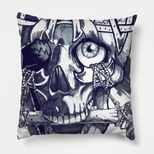 Dimensional skull Pillow