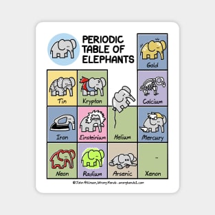 Periodic Table of Elephants Magnet