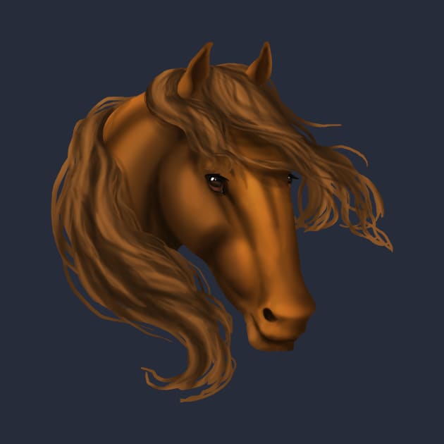 Horse Head - Chestnut by FalconArt