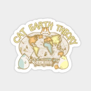 Cat Earth Theory I Magnet