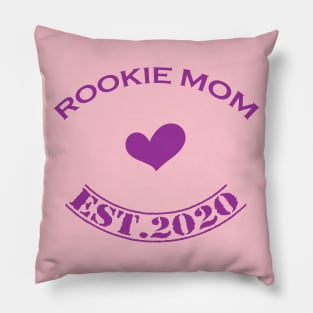 Rookie mom purple Pillow