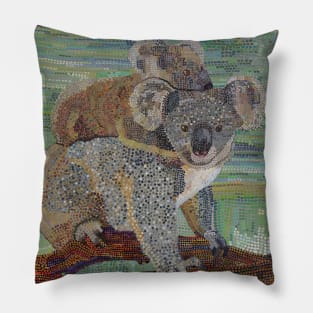 Koalas cuddling Pillow