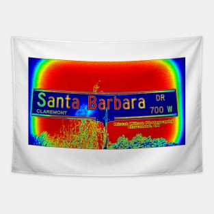 Santa Barbara Drive, Claremont, California by Mistah Wilson Tapestry