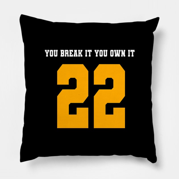 Caitlin Clark You break it you own it Pillow by hippohost