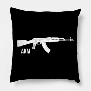 Modernised Kalashnikov Assault Rifle ( AKM ) white Pillow