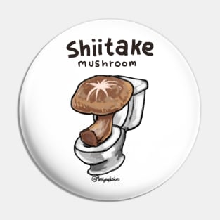 Shiitake Mushroom Pin