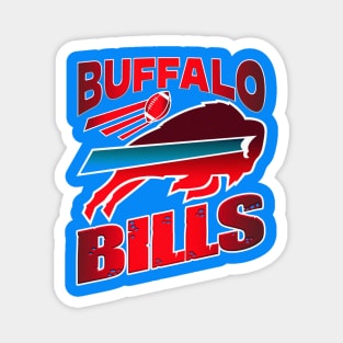 buffalo bills bold color Magnet