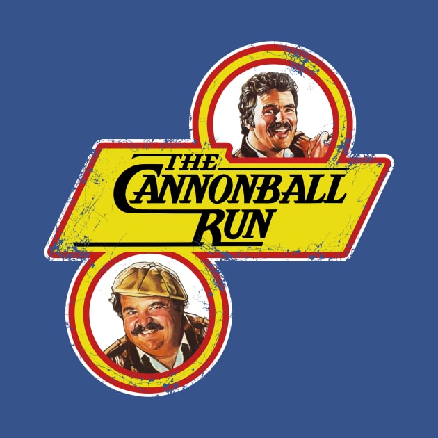 THE CANNONBALL RUN (Distressed) by GreenPickleJar