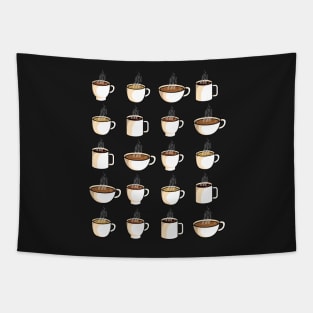 Coffee Time Mugs Tapestry