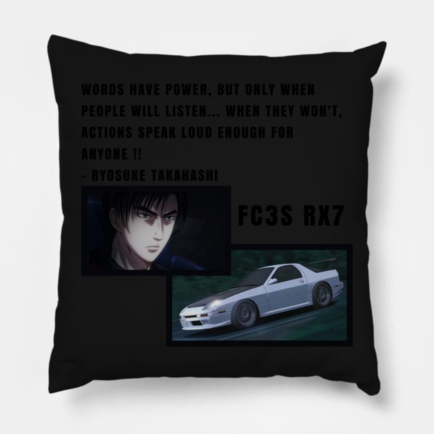 Ryosuke Takahashi Quote Pillow by MOTOSHIFT