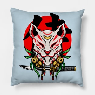 Kitsune Mask 4 Pillow