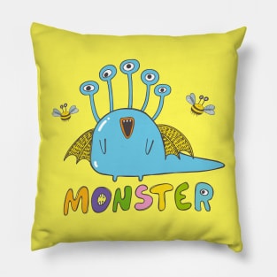 Alfred the Five-eyed Monster Pillow