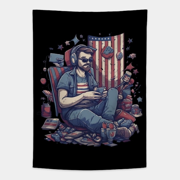 Freedom unlocked Tapestry by Yurii