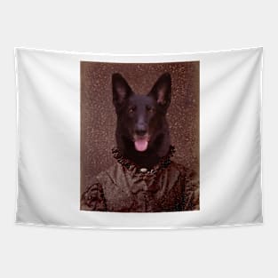 German Shepherd Lady Tapestry