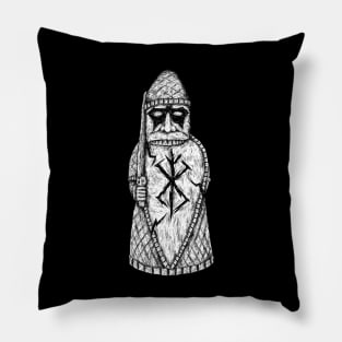 Savage Warrior: Lewis Chessmen Berserker Design Pillow