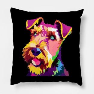 Airedale Terrier Pop Art - Dog Lover Gifts Pillow