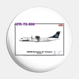 Avions de Transport Régional 72-500 - TAROM Romanian Air Transport (Art Print) Pin