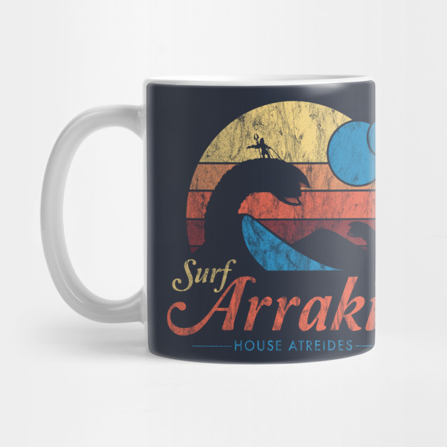 Visit Arrakis - Vintage Distressed Surf - Dune - Sci Fi - Dune - Mug