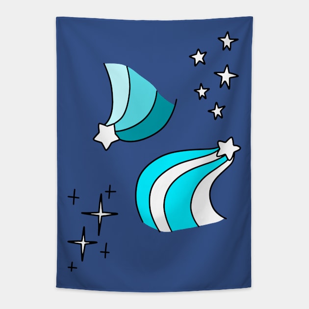 Sparkles and Shooting Star Tapestry by saradaboru