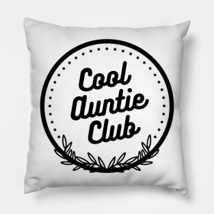 Cool Auntie Club Badge Pillow