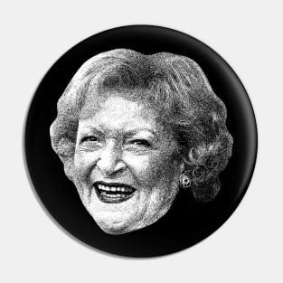 BETTY WHITE VINTAGE WHITE Pin