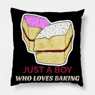 Just A Boy Who Loves Baking Pillow