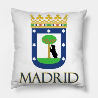 Madrid, Spain - Coat of Arms Design Pillow