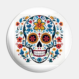 Day of the Dead Sugar Skull 22 Pin