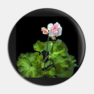 Pink Geranium Flower Plant Pin