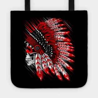 Indian Chief Skull Tote