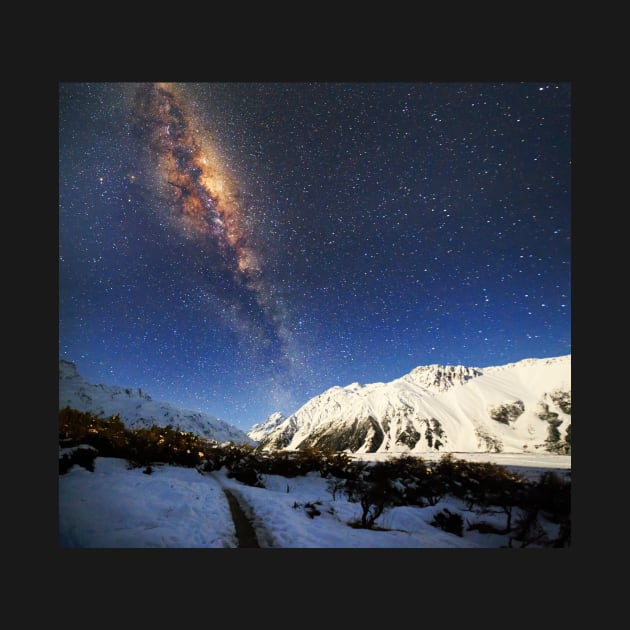 Milky Way over Mt Cook New Zealand by dags