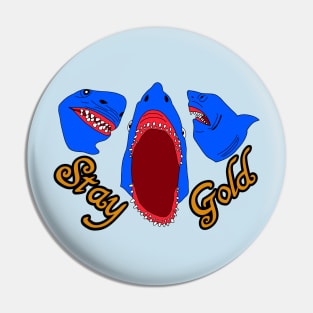 Stay Gold Singing Shark Puppet Pin