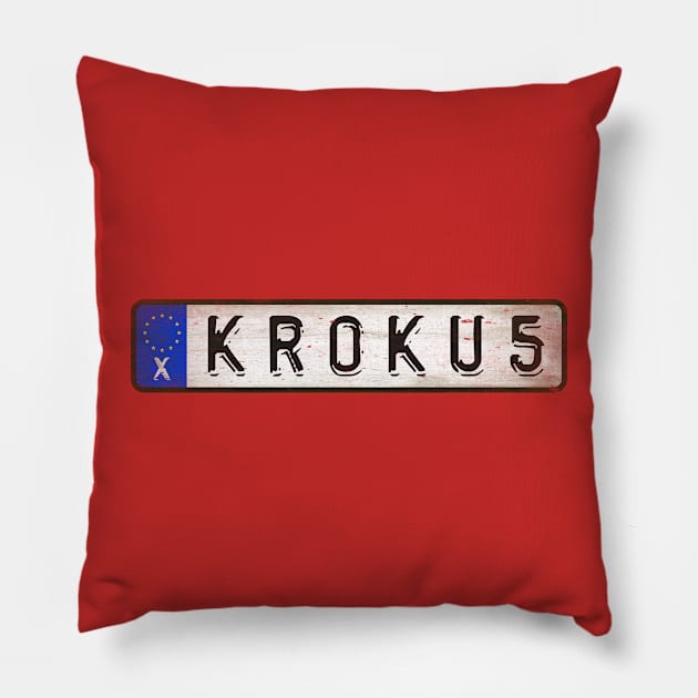 Hard Krokus Rock Pillow by Girladies Artshop