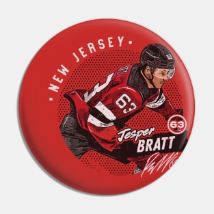 Jesper Bratt New Jersey Dots Pin