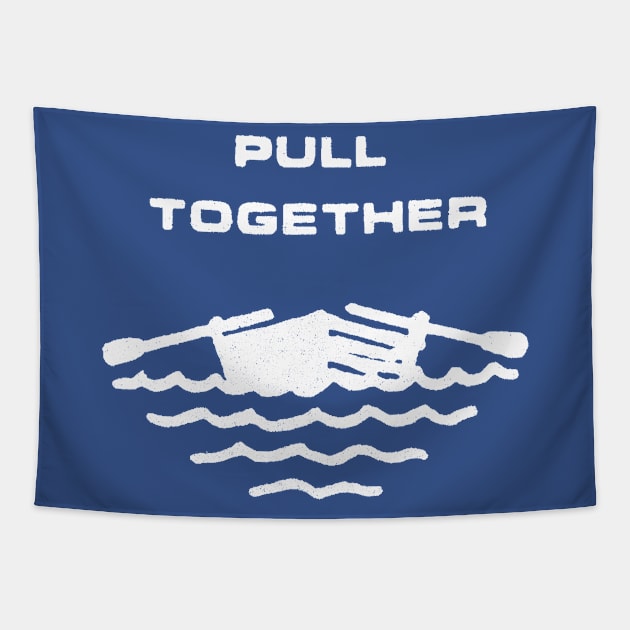 Vintage Style  / Pull Together  / Boating Gift Tapestry by DankFutura