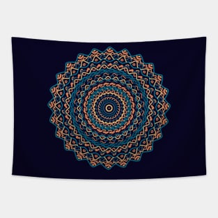 Mandala Sand and Mare Tapestry