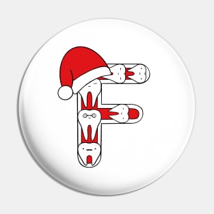 Letter F (Happimola Christmas Alphabet) Pin