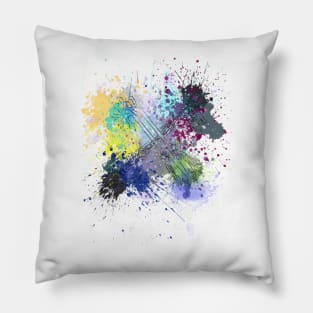 Oblivion & Oathkeeper Splash (Black) Pillow