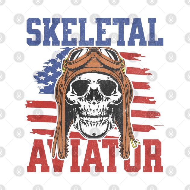 Skeleton Aviator Pilot by Odetee