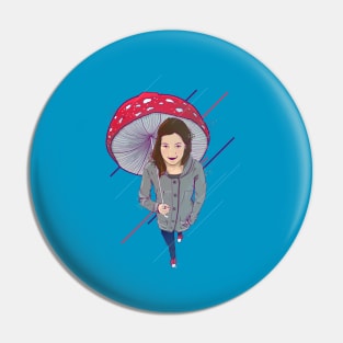 Mushroom Umbrella Pin