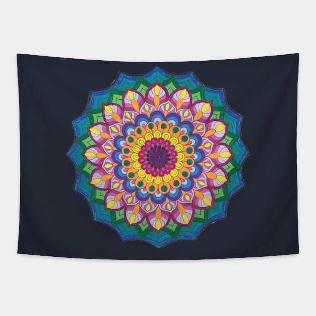 Mandala for open mind Tapestry by Ivaniya Mandala Art