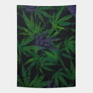 Cannabis Leaves Tapestry