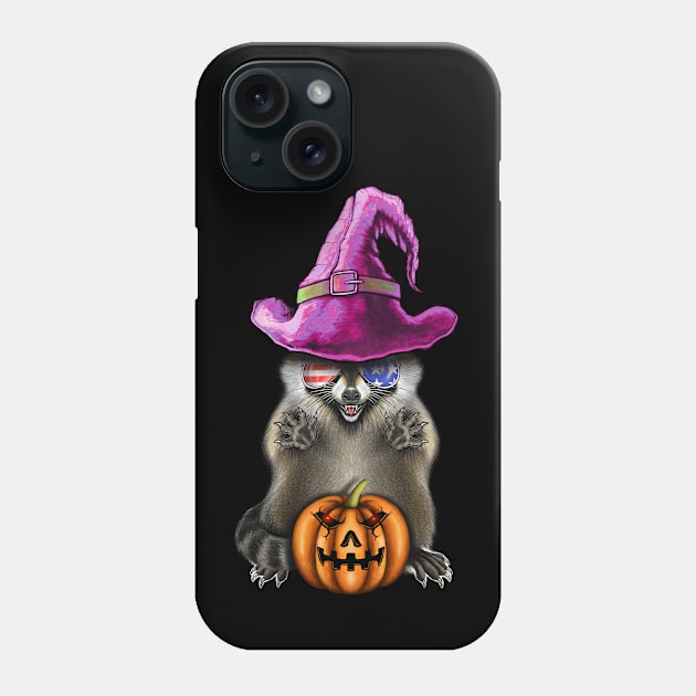 Raccoon Halloween Phone Case by Artardishop