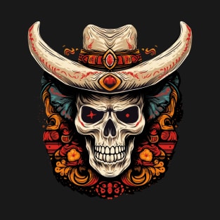 Retro Cowboy Skull T-Shirt